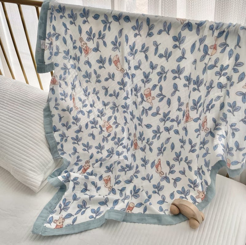 Summer Bamboo Fiber Four-Layer Gauze Blanket Children'S Air Conditioning Blanket Adult Student Bamboo Cotton Bed Sheet Cold Feeling Blanket Kindergarten - Image 3